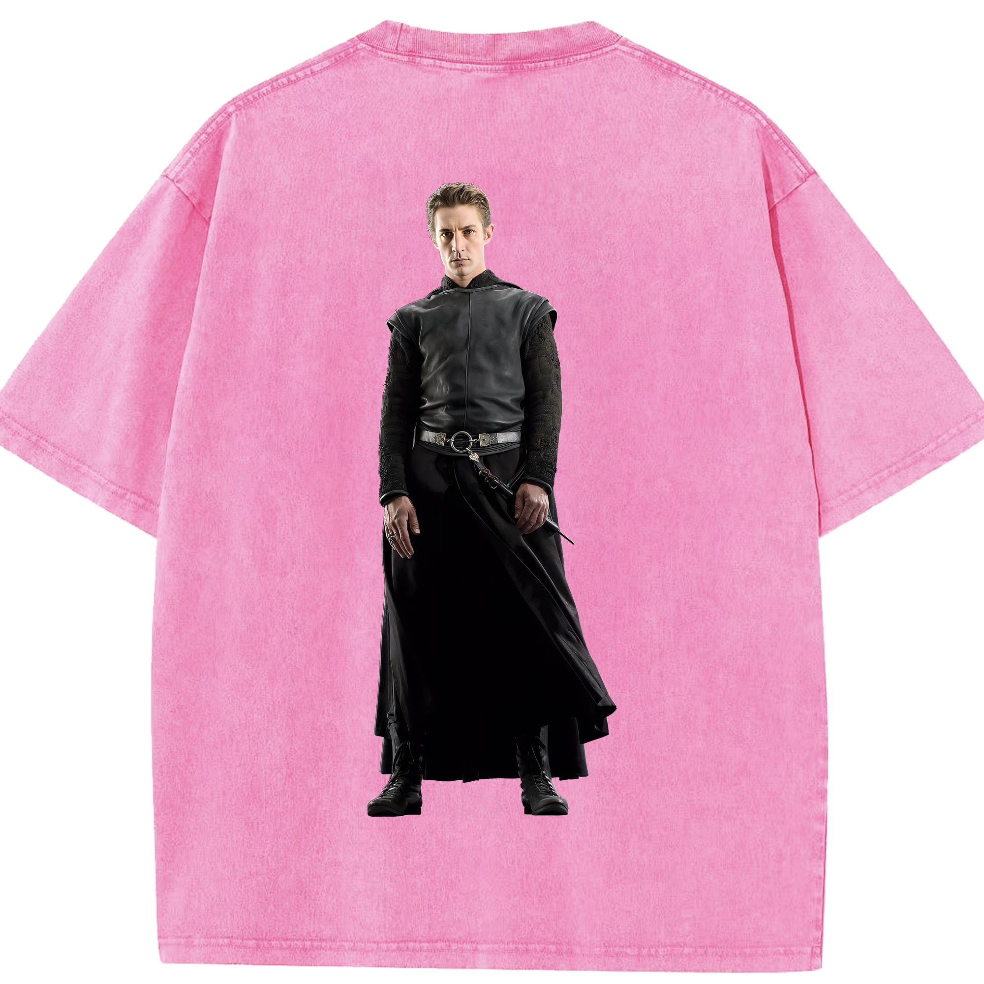 （画像用） Harry Potter ハリー・ポッターシリーズ 綿100% ヴィンテージ風 半袖Tシャツ（背面プリント）
